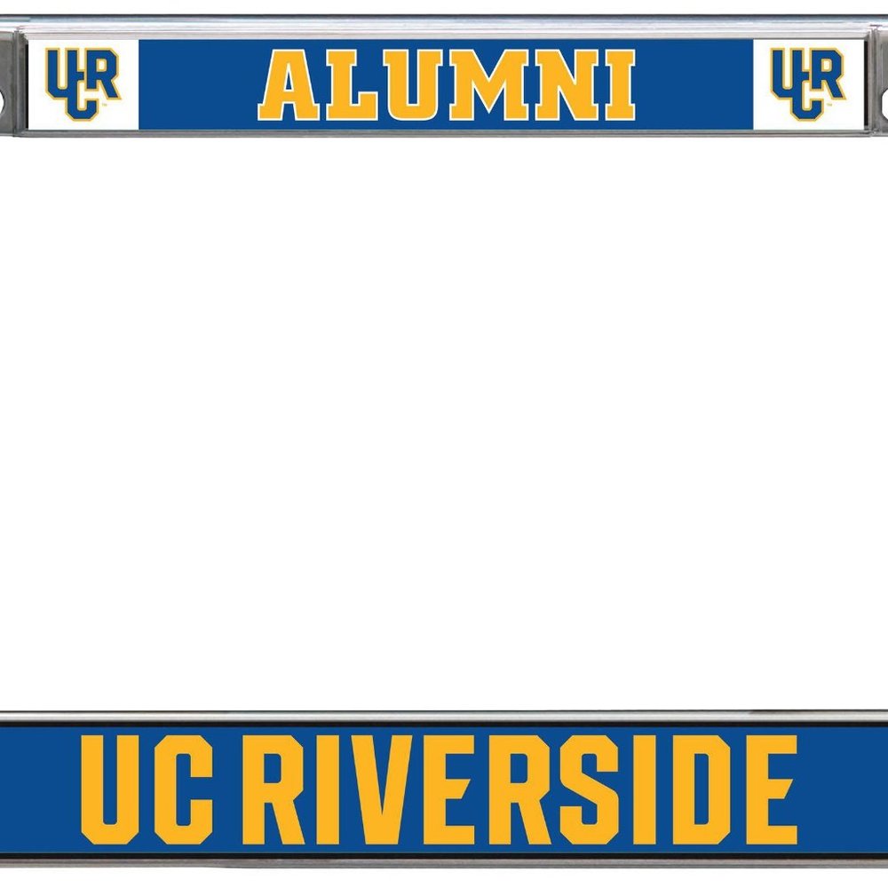 UC Riverside Alumni Metal Tag Frame